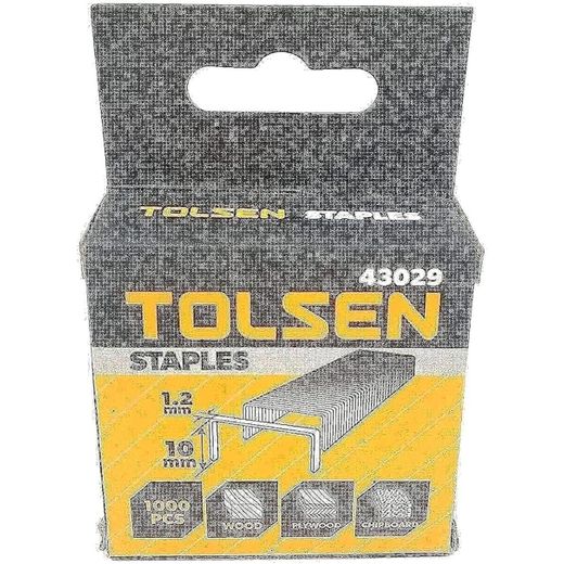 Tolsen 43029 Staples (10 mm) - 1000 PCS