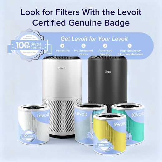 Levoit "LEVOIT" Air Purifiers for Home Large Room Up to 1733 Ft² With HEPA Sleep Mode, AHAM VERIFIDE, Auto Mode, Air Quality Monitor, Smart WiFi, 3-in-1 Filter For Pet Allergy, Smoke, Dust, Core 400S-P, White - image 3