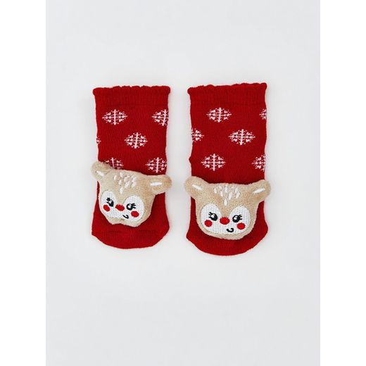 LC Waikiki New Year Themed Baby Girl's Ankle Socks - image 2
