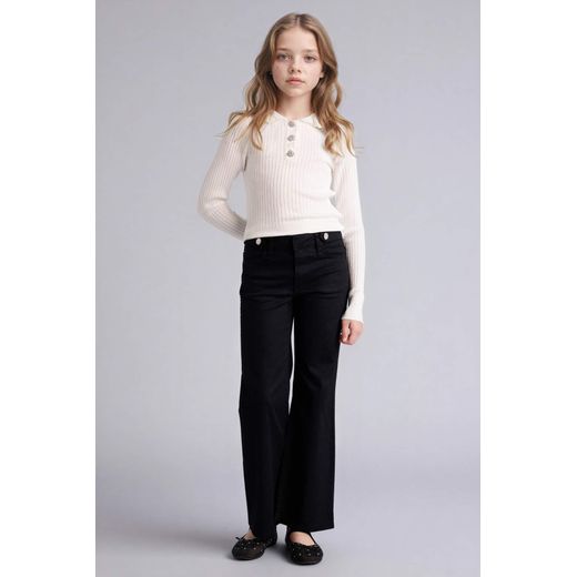 Defacto Girl Regular Fit V-Neck Pullover - image 2