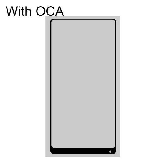 Generic عدسة زجاجية خارجية أمامية مع لاصق شفاف OCA لجهاز Xiaomi Mi Mix 2S (أسود) - image 2