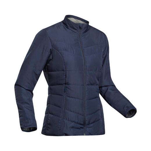 Decathlon Synthetic Mountain Trekking Padded Jacket MT 50 0°C Women's Navy Blue