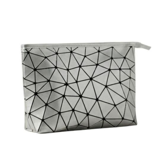 Makeup bag, brushes, and makeup tools, sliver color 