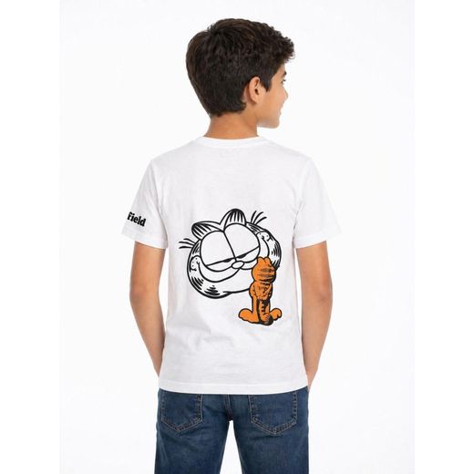 Caesar Boys' Lycra short-sleeved t-shirt with prints on the chest and back - image 2