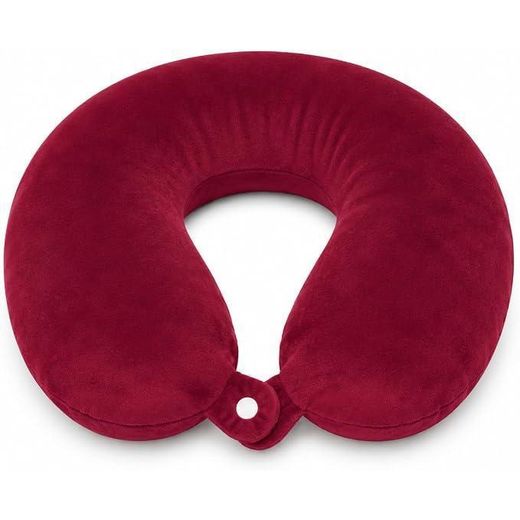 Generic Memory Foam Travel Neck Pillow with Soft Velvet Cover Ergonomic Airplane Pillow Portable Neck Support Cushion for Car Train Office Camping Travel Accessories Comfortable Design