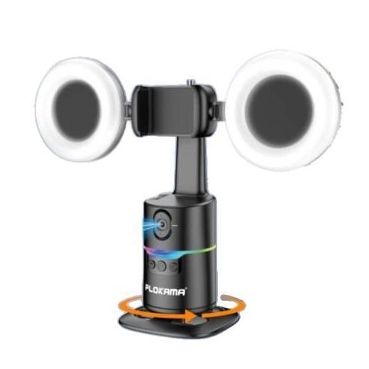 PLOKAMA  AUTO-A20 Pro Gimbal Auto Face Tracking 360 Smart Shooting Gimbal with – 2 Lights - image 2