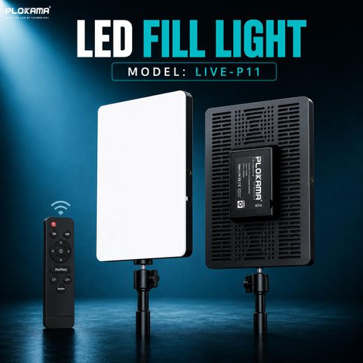 PLOKAMA  LED Ring Light P11 – Studio Photography & Videography Lighting for Photos, Video, and Live Streaming without stand - image 3