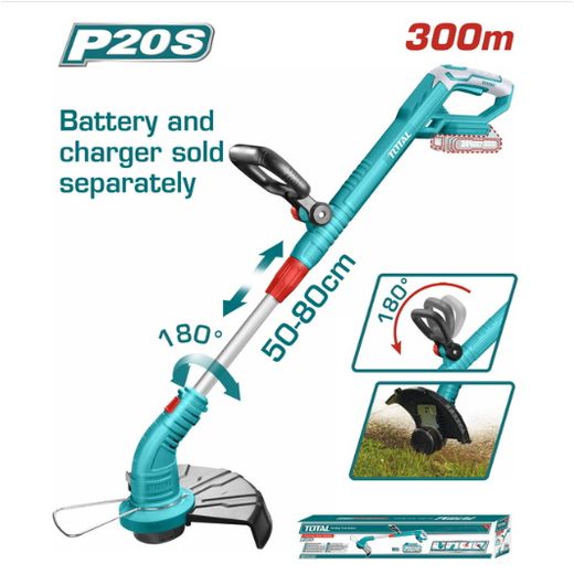 TOTAL 20V Lawn Mower Without Battery & Charger - TGTLI20018