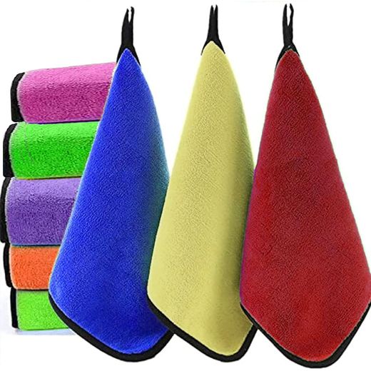 Generic Bigest size of Car drying towel, One microfiber towel, super absorbent cleaning towel for car, windows, screen and kitchen, 40x60 cm Assorted Colour - image 3