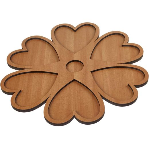 Wooden Snack Plate - Brown - 2725603245792