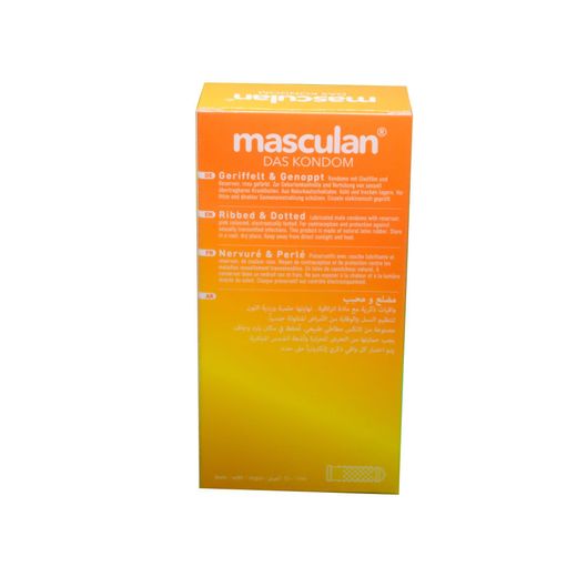 Masculan  Dotted & Ribbed Condoms in packs of 10 - image 2