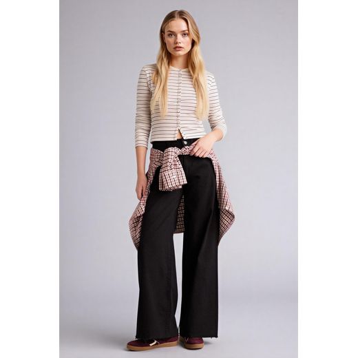 Defacto Slim Fit Crew Neck Ribana Cardigan - image 2
