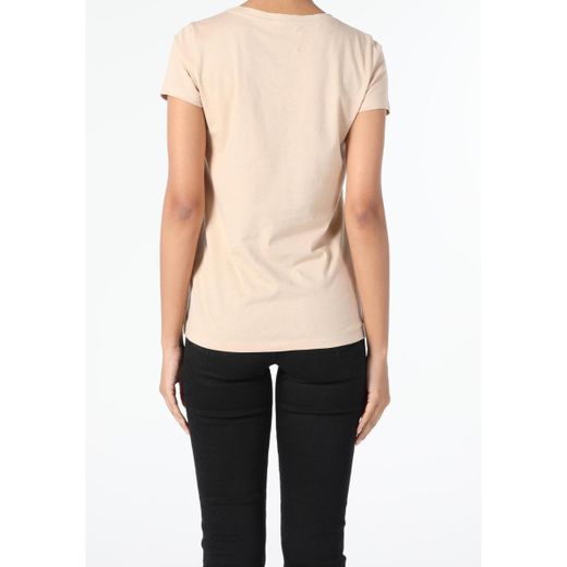 Colins Women T-Shirt Short Sleeve Beige - image 2