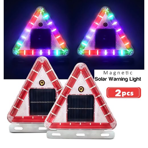 Generic ed Car Reflective Triangle Warning Lamp - Color May Vary - image 2