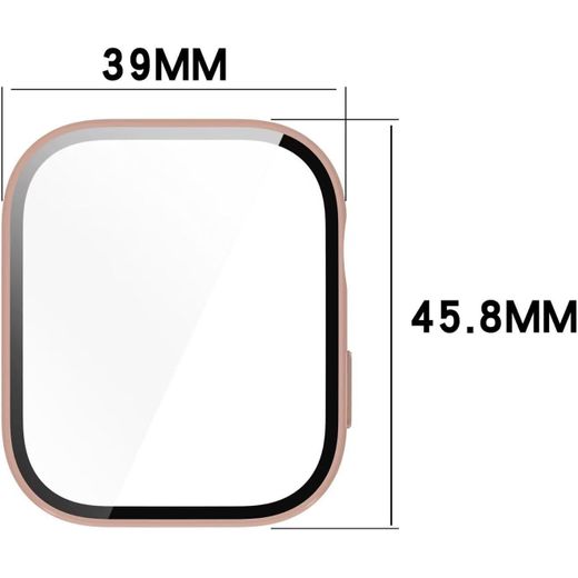 Generic Case for Huawei Watch Fit 3, Combination of PC + Tempered Screen Film, All-Inclusive Watch Case, Shockproof, Case for Huawei Watch Fit 3 Smartwatch. Matte Silver - image 4