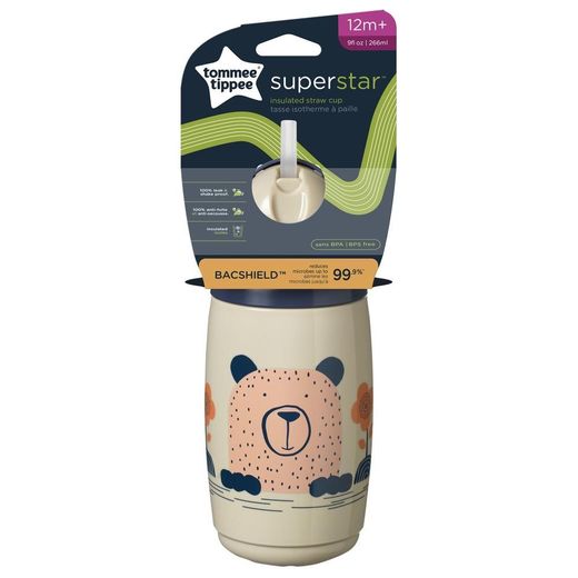 Generic Tommee Tippee - Superstar Trainer Insulated Straw Cup 266ml (3 Colors) - 447802 - image 2