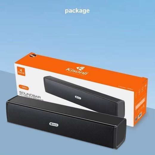 Kisonli Wired Computer Speaker, Soundbar Style, Clear and Powerful Sound, Universal compatibility I-650 - image 4