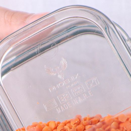Generic حاوية طعام من الأكريليك للثلاجة، مجموعة صناديق طعام تتكون من 3 قطع مع قفل محكم - جوانب سيليكون شفافة - 3 * 1700 مل (تركواز) - image 4