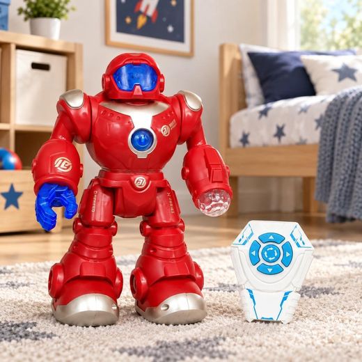 Remote Control  Robot Toy with Lights and Music for Kids - 8820 - image 2