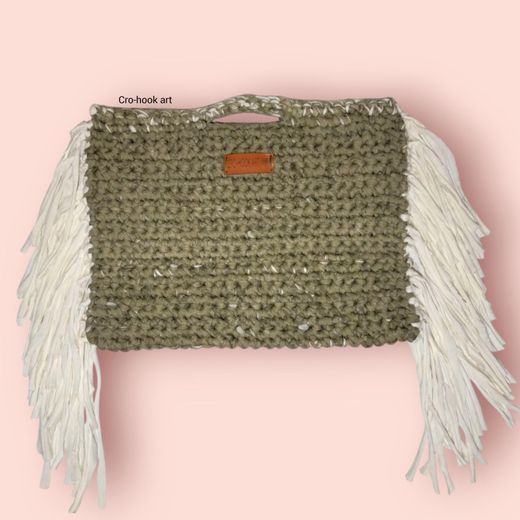 - Crochet Bag - Handmade - Olive