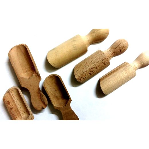 Generic Wood Spoons Shovel - Size 7cm - 12 Pcs - image 2