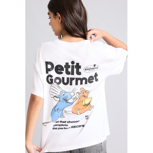 Defacto Ratatouille Licensed Oversize Back Print T-Shirt