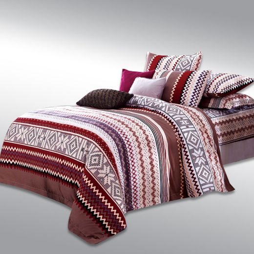 Family Bed Quilt Set 100% Cotton 3 Pieces Size 240 × 240 Cm Model 4013 - image 3