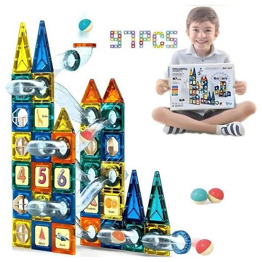 Generic   97Pcs Magnetic   Set STEM Educational Toy for Kids