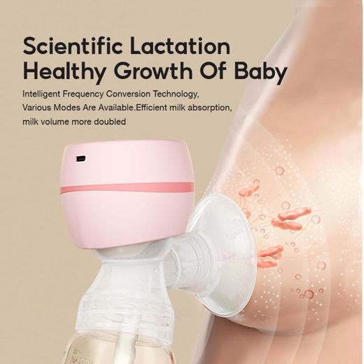 Generic Portable electric breast pump (with 3 modes and 9 levels) BPA free with 180ml bottles and sauce, rechargeable milk extractor for home and travel (multiple colors) - image 4