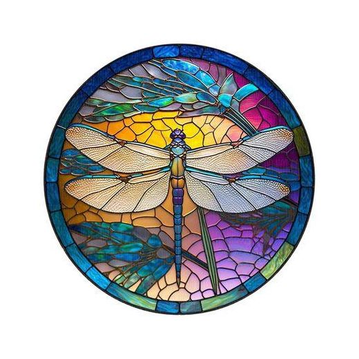 Generic Dragonfly Delight Acrylic Wreath Sign Vintage for Parties