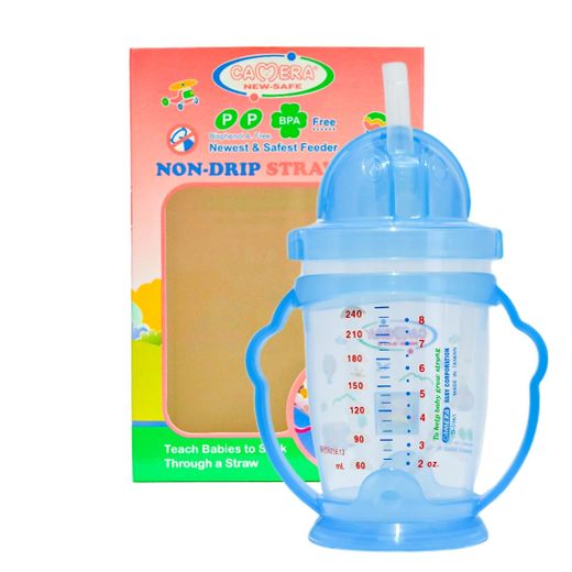 Camera Baby Non-Drip Cup Shalimo Plastic Blue (53118) 240ml