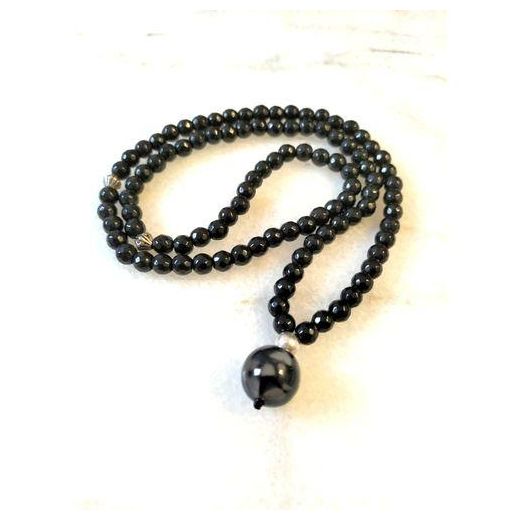 Generic Natural 99 Beads Black Agate Rosary - image 3