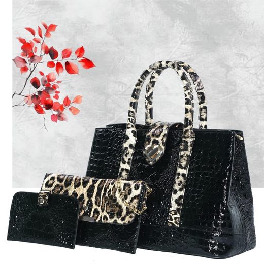 Leather Bag Set – 3-Piece Handbag Collection