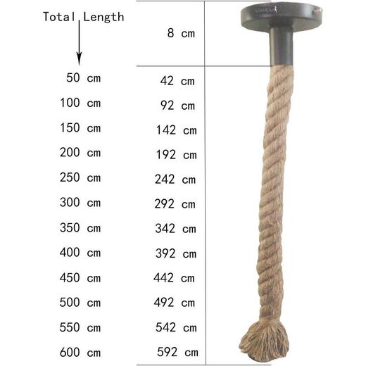 Generic 150cm AC220V E27 Single Head Vintage Hemp Rope Hanging Pendant Ceiling Light Lamp Industrial Retro Country Style Dining Hall Restaurant Bar Cafe Lighting Use - image 2