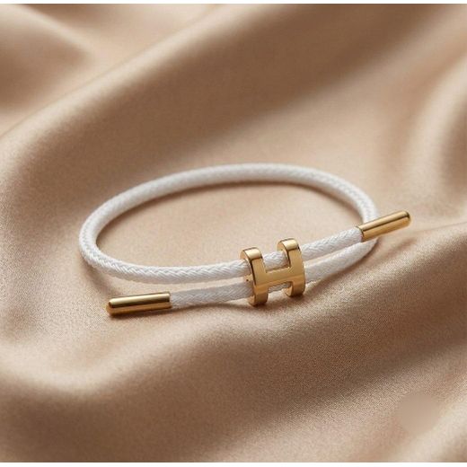 Generic Unisex Stylish Cord Bracelet with Stainless Steel Gold Detail – Adjustable, Stain & Rust Resistant - image 2