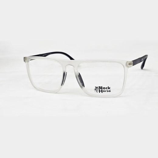 Black Horse Stylish men’s eyeglasses crafted from lightweight and durable TR material, offering comfort, stability, and a modern look for everyday wear.