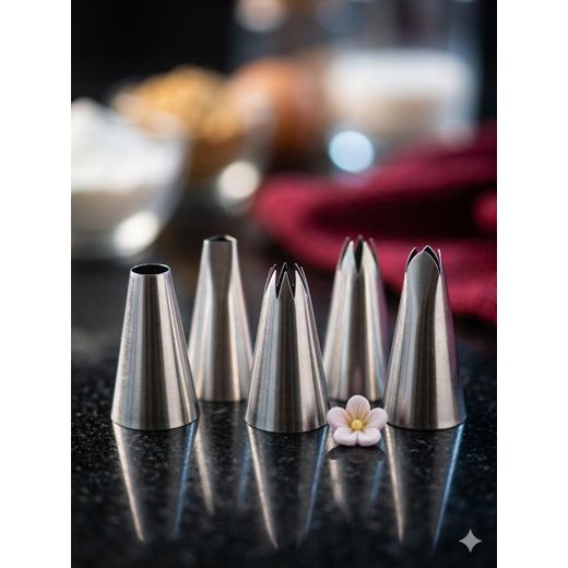 Generic 12 Pieces Stainless Steel Cake Decorating Nozzles Set Number 56-67 for Decorating Desserts and Cakes - image 2