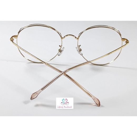 Generic Eyeglass Frame, Metal Glasses, Trendy, For Men Women Daily All Business, Lightweight, Suitable for all medical prescriptions, Mod 0A X85010, Exclusive from Seller INFINITYHANDMADE Only - image 4