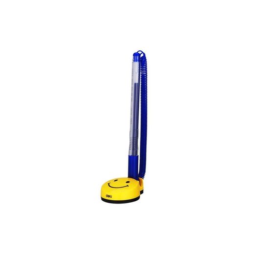 Deli  Desk Gel Ink Pen with Stand SET 2 PCS - Blue - image 3