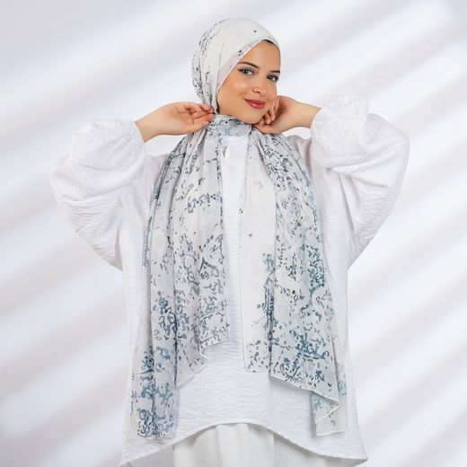 Ice Club Colorful Patterned Fashionable Chiffon Scarf 75 * 200cm - Multicolour