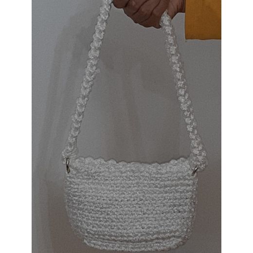 Generic Crochet Handmade Bag For Women In White - image 2