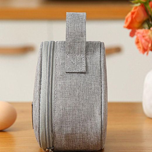 Generic Reusable Snack Bags,Multipurpose Picnic Handbags Large Capacity Sandwich Bag,Easy to Use,Durable Food Container for Work Travel (Grey) - image 4