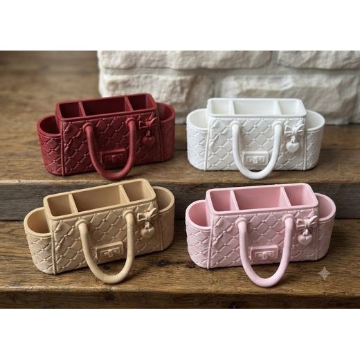Generic Pencil and makeup holder in the shape of a bag - Luxury handbag design - image 4