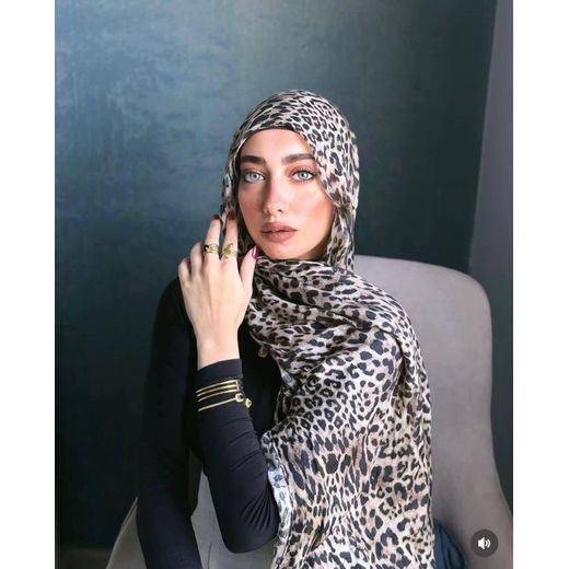 Roma Trendy Modal Cotton Scarf – Tiger Pattern - image 2