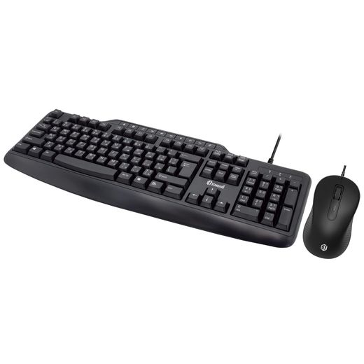 Standard KC6000 طقم كيبورد وماوس سلكي USB، تصميم متين للمكتب والمنزل، تصميم مريح، 10 مفاتيح اختصار للإنترنت والوسائط - image 2