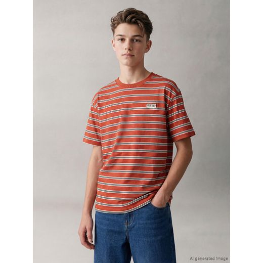 LC Waikiki Crew Neck Boy's Striped T-Shirt - image 4