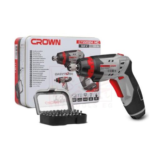 Crown CT22024 Cordless Screwdriver – 3.6V Li-Ion