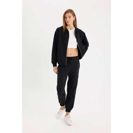 Defacto Woman Jogger Fit Trousers - Black - image 3