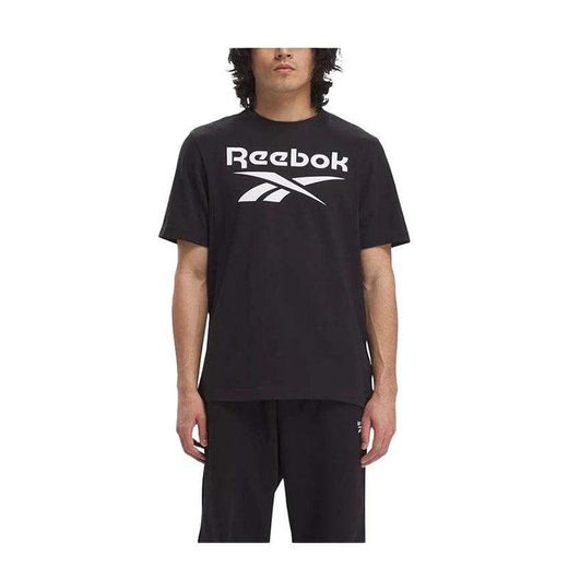 Reebok Identity Big Stacked Logo male Tshirts Black