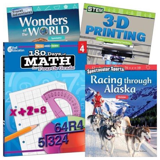 Jumia Book Learn-at-Home: Explore Math Bundle Grade 4: 4-Book Set ,Ed. :1 ,Vol. :4